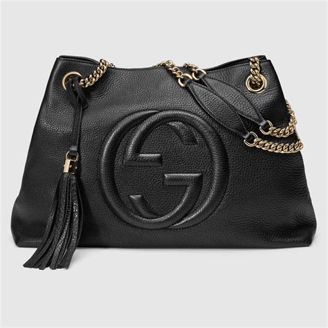 gucci soho large shoulder bag black|Gucci soho shoulder bag australia.